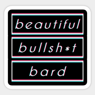 RPG Class Design - 'Beautiful Bullsh*t Bard' Sticker